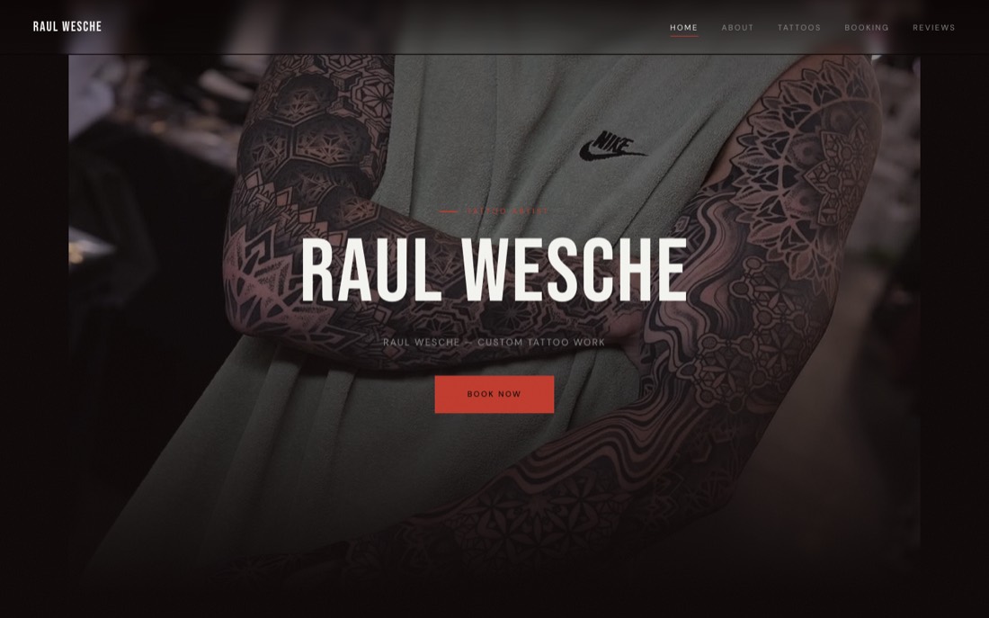 Wesche Tattoo live website