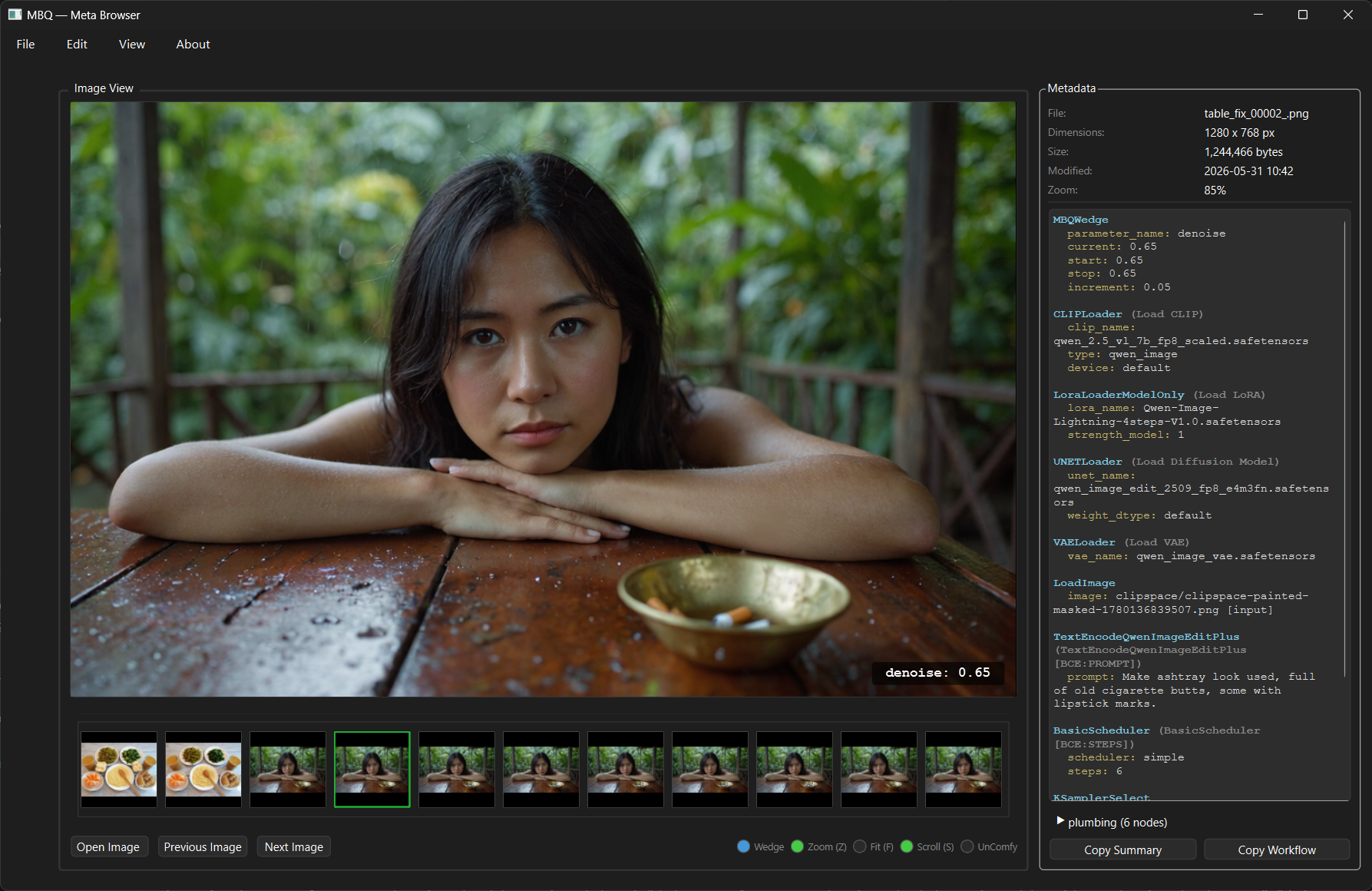 MBQ Viewer showing a Flux workflow...