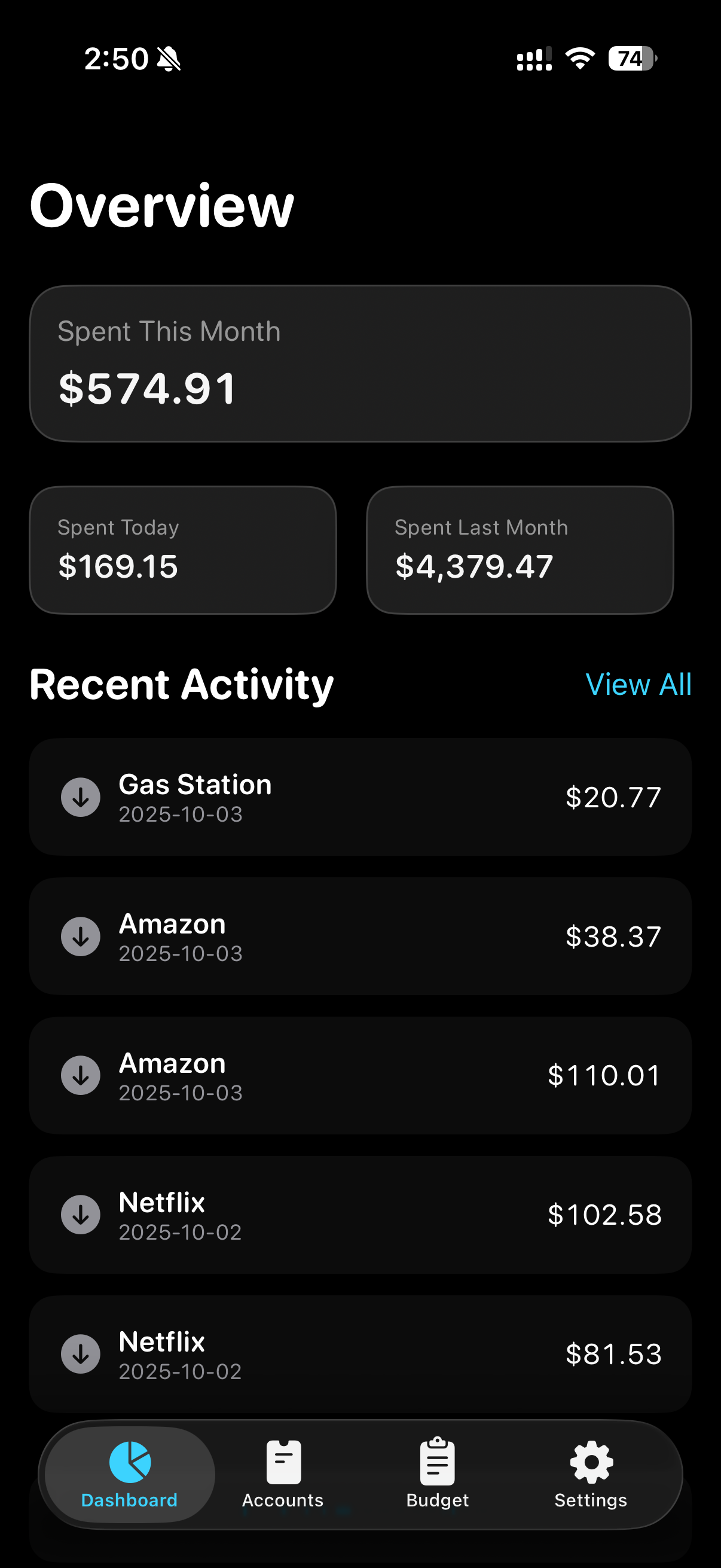 Dashboard