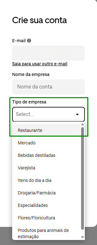 Uber Direct — tipo de negócio