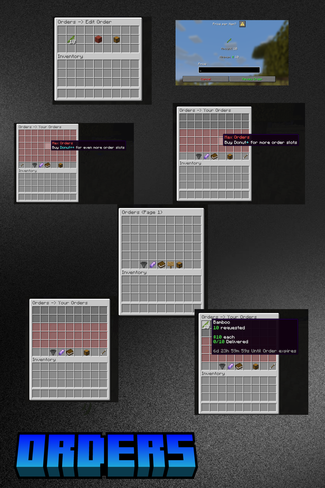 Orders - UltimateDonutSMP V2