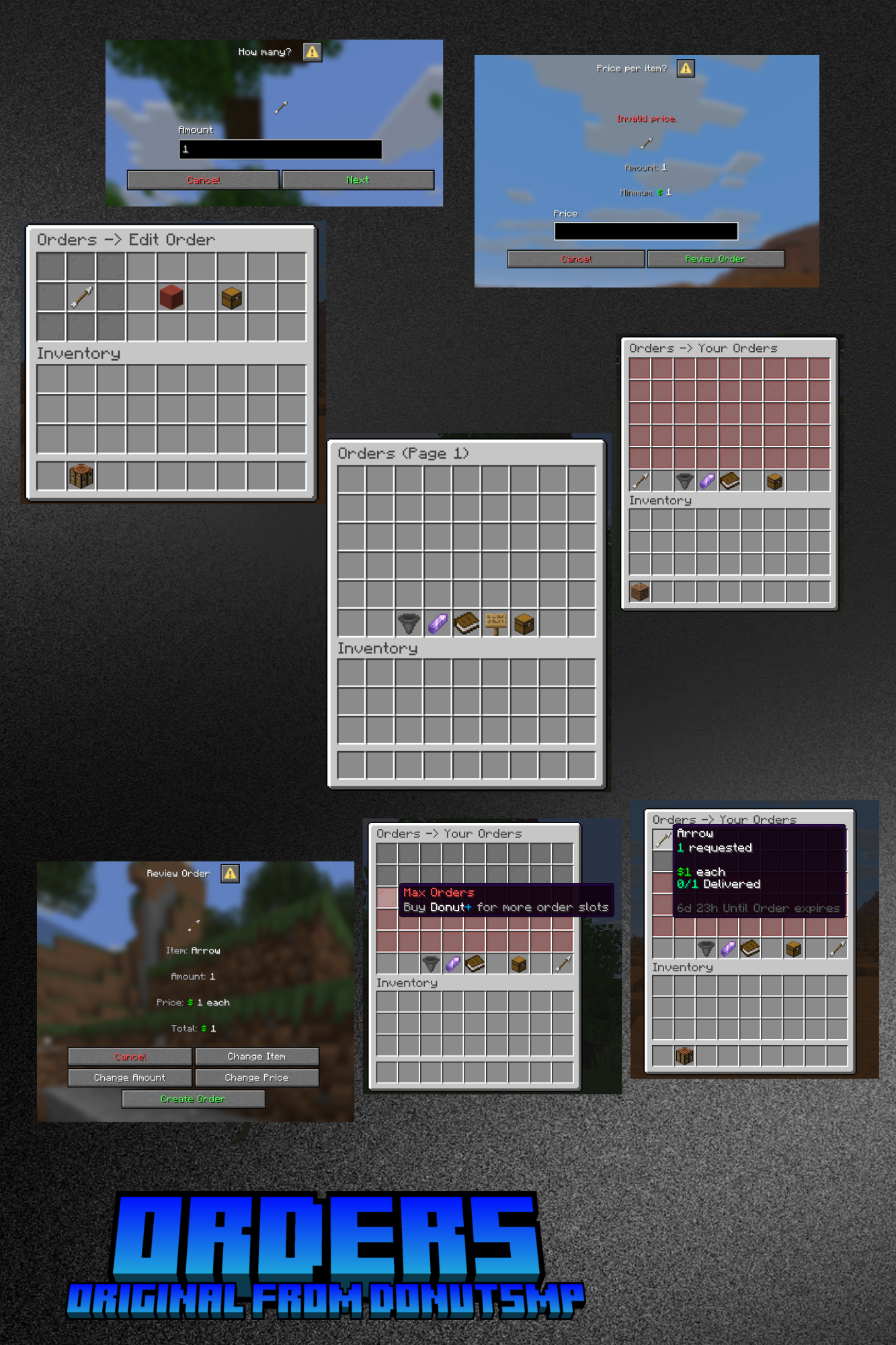 Orders - Original DonutSMP