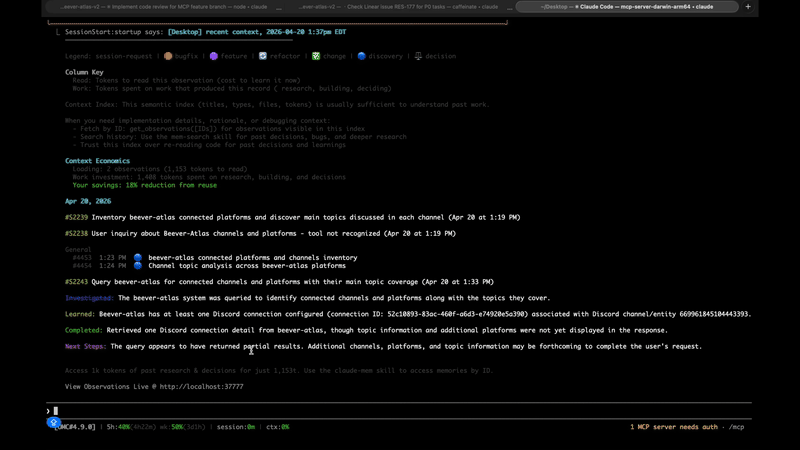 MCP server querying from Claude Code demo