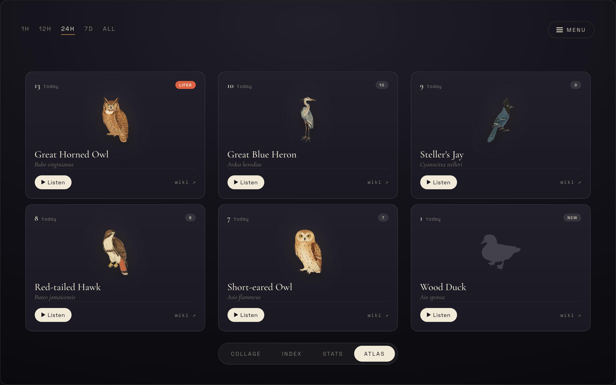 Atlas — museum cards