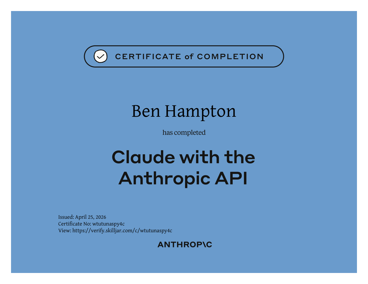Claude with the Anthropic API