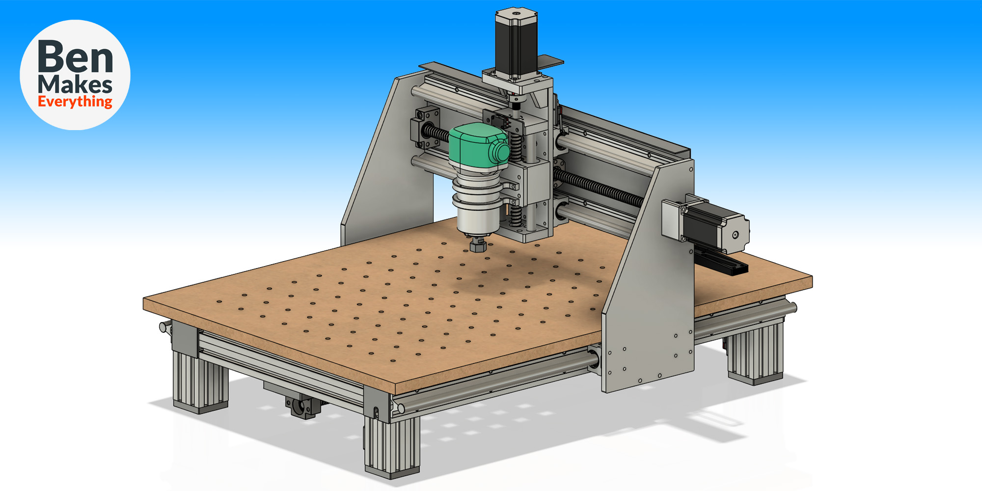 Ben's CNC machine render