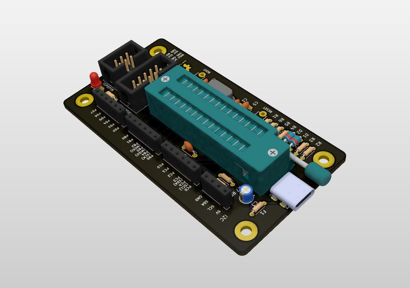 Atmega328p standalone board, from the project README