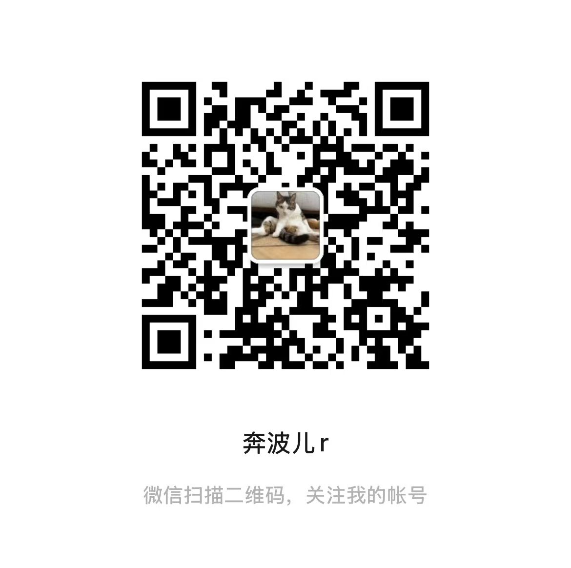 奔波儿r 公众号二维码