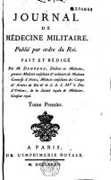 Journal de médecine militaire