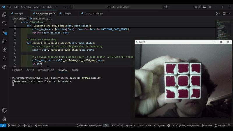 GitHub - BenjaminBurnell/Cube-Solver · GitHub