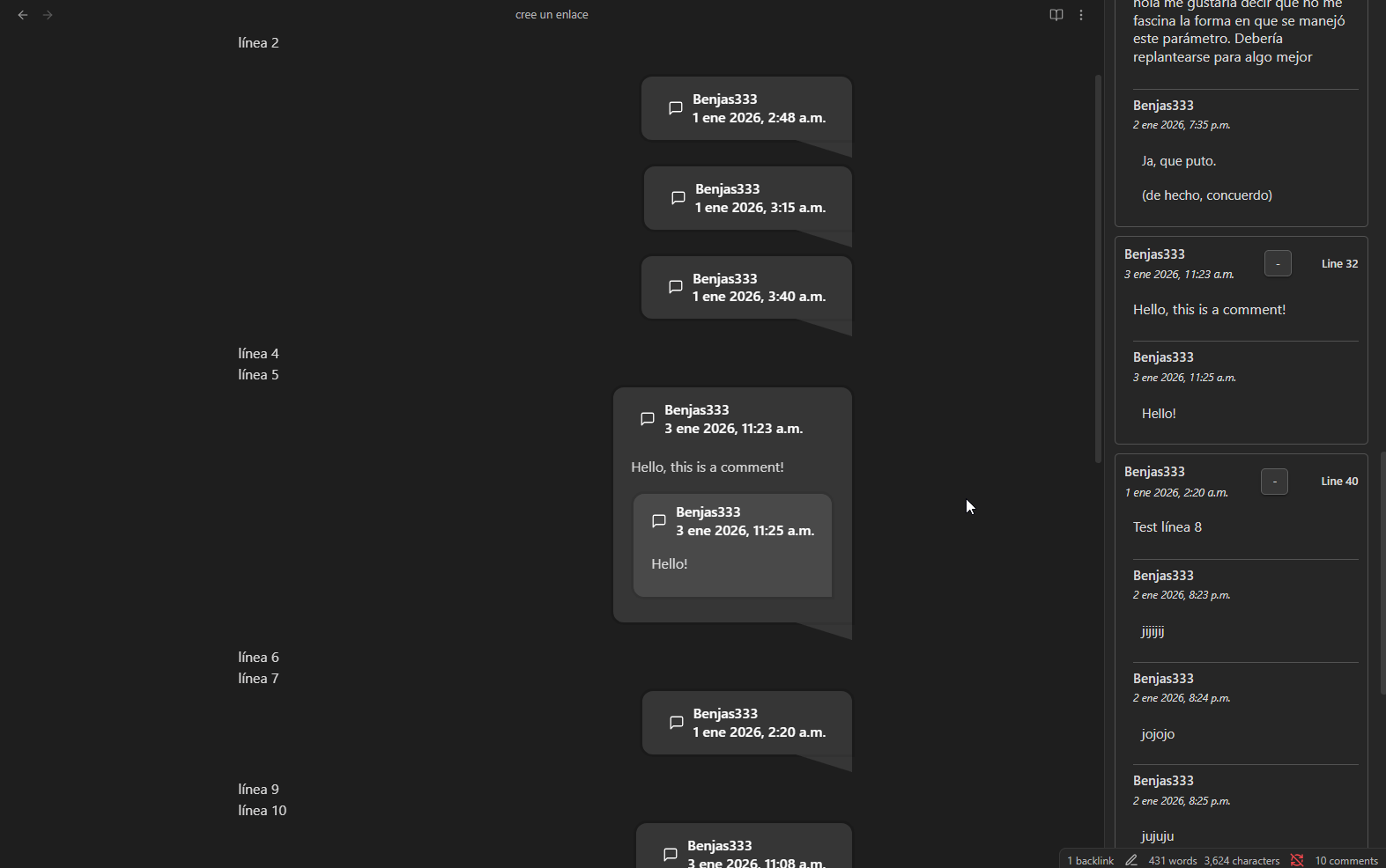 Removing comments from the View