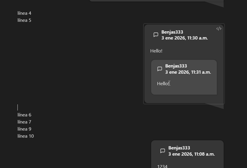 Adding a sub-comment from the editor