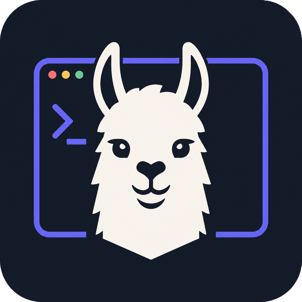 Llama ccp WinUI3 Control Panel logo