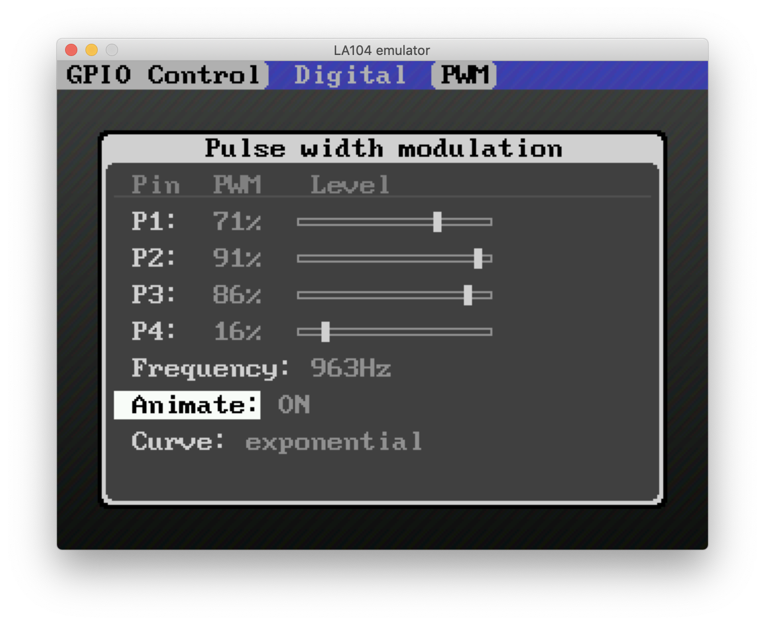 GPIO tool - logic