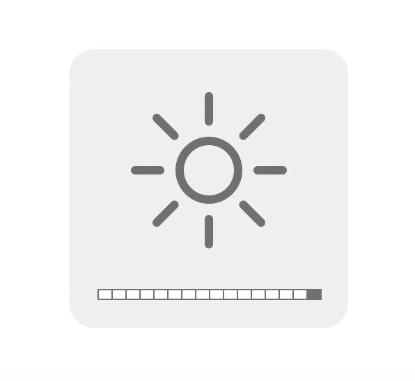 native brightness UI