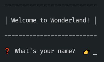 Welcome to Wonderland