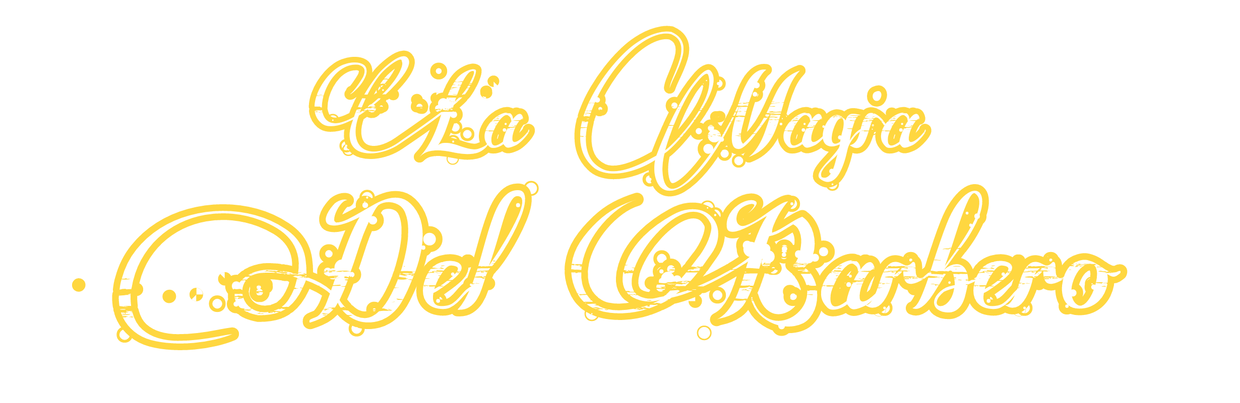 La Magia Del Barbero - Logo Neón