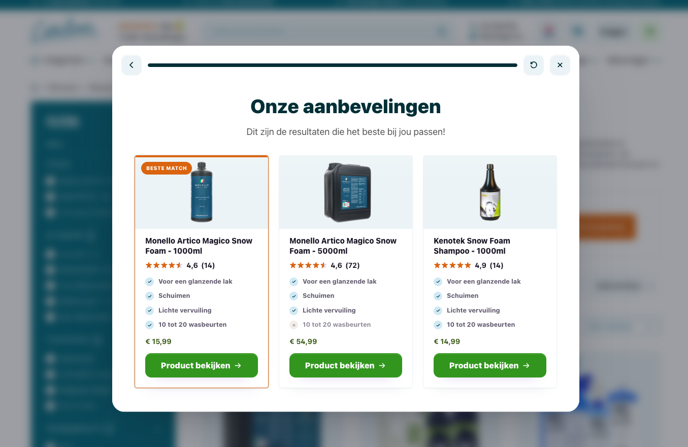 Guided selling recommendations