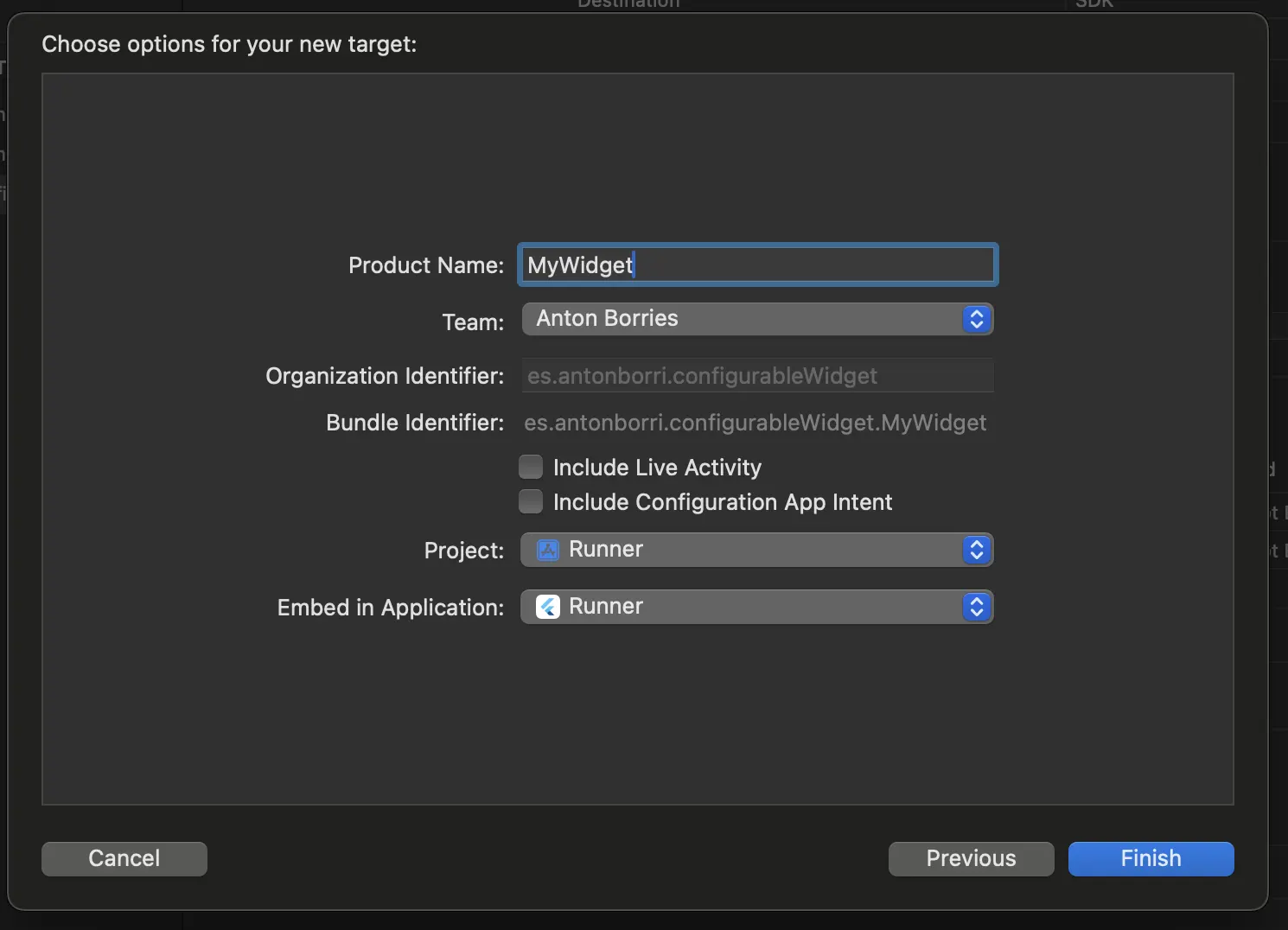 Setting up the Extension