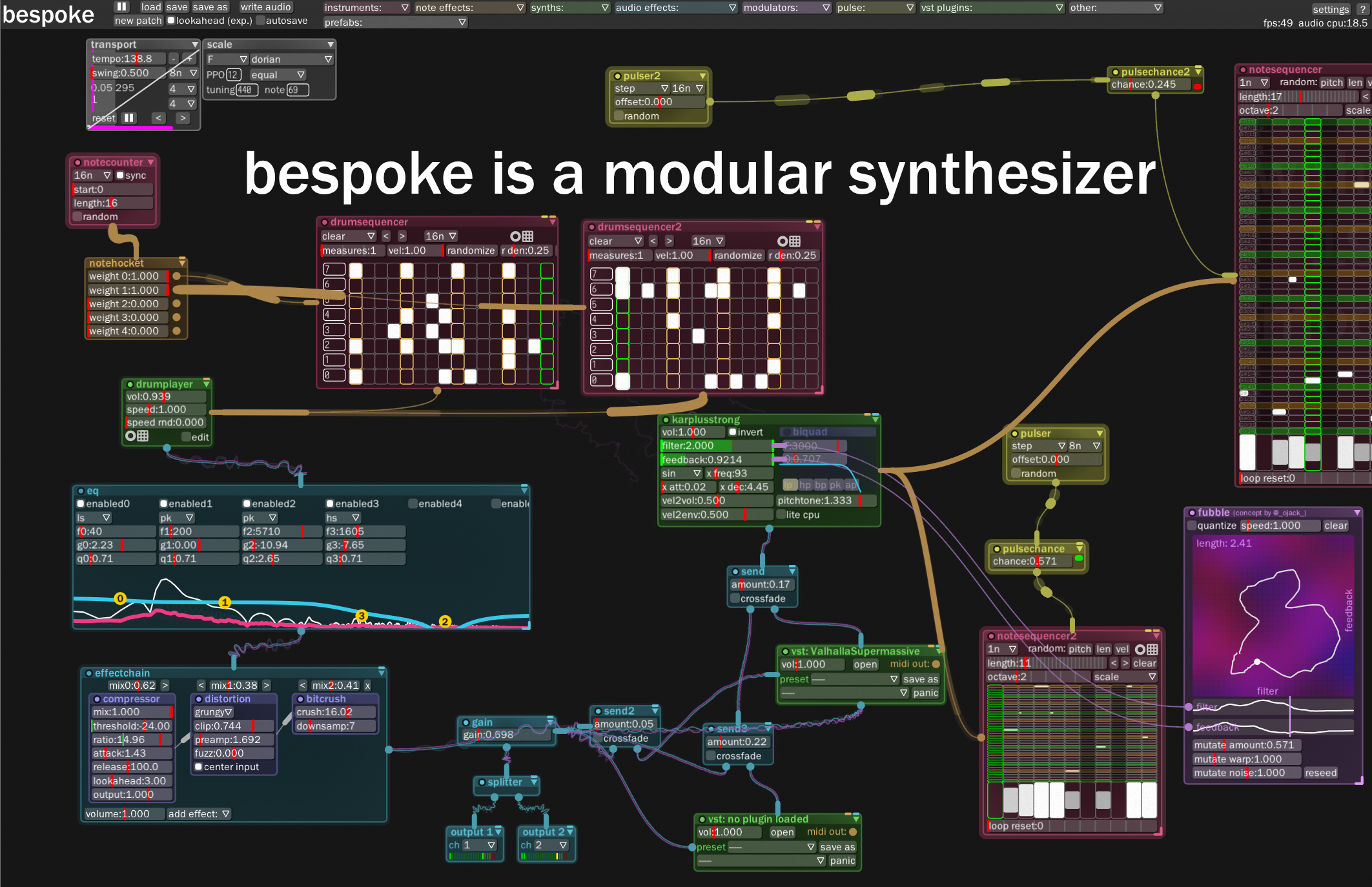 Bespoke Synth screenshot