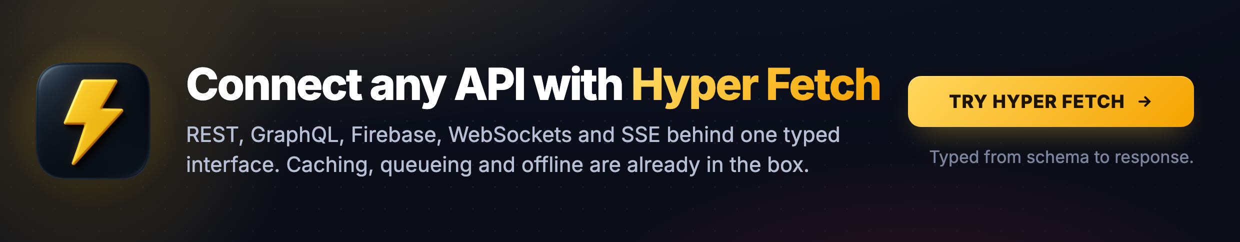 Connect any API with Hyper Fetch