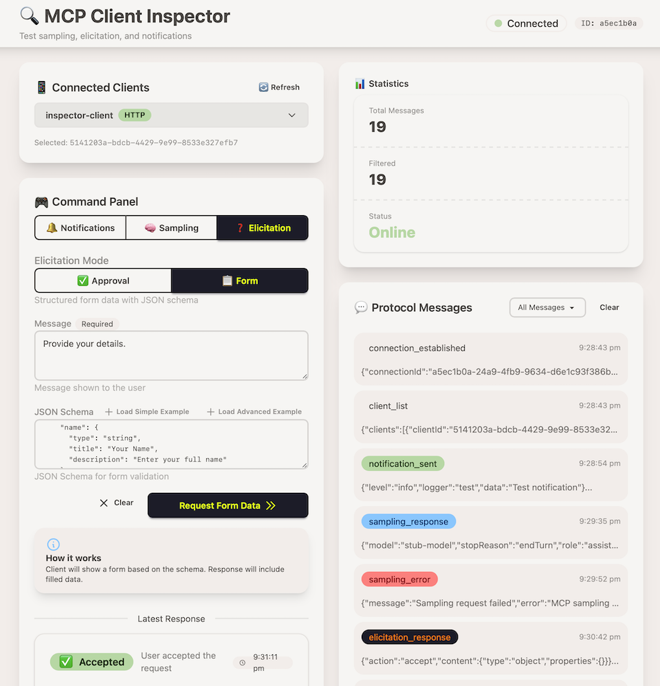 Inspector Console