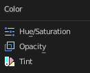 Color modifiers (Grease Pencil)