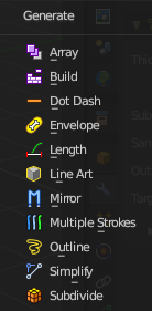 Generate modifiers (Grease Pencil)