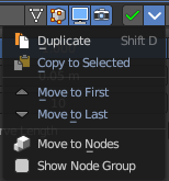 Header menu