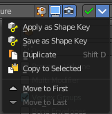 Header menu