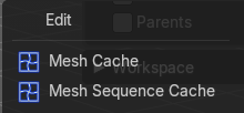 Edit modifiers (Mesh)