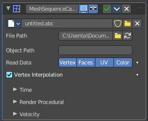 Mesh Sequence Cache