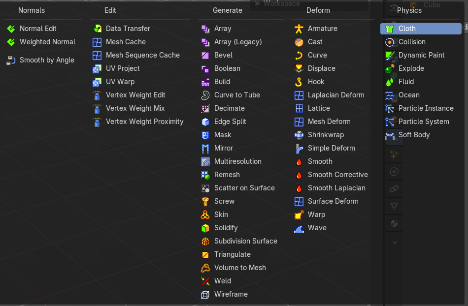 Object types with modifiers