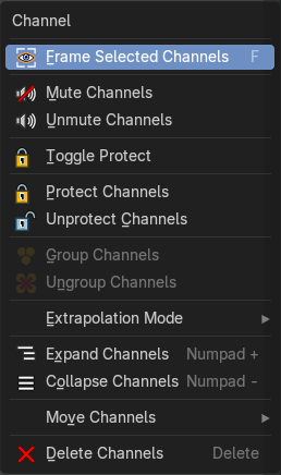 Channel Context Menu