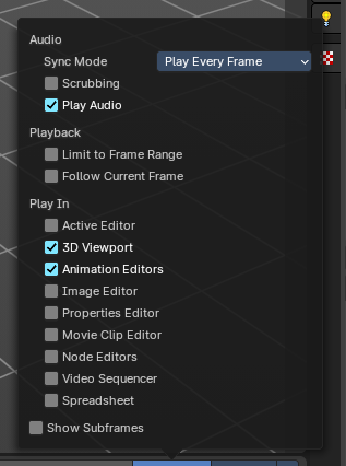 Playback Panel