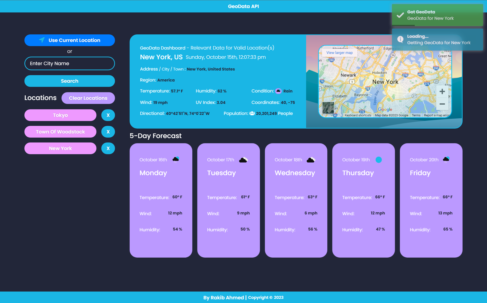 GeoData API on Desktop