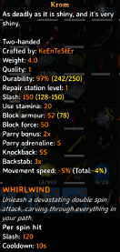 Skill tooltip example