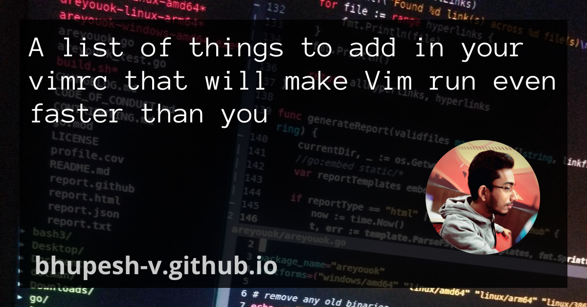 How to make Vim faster ⚡️