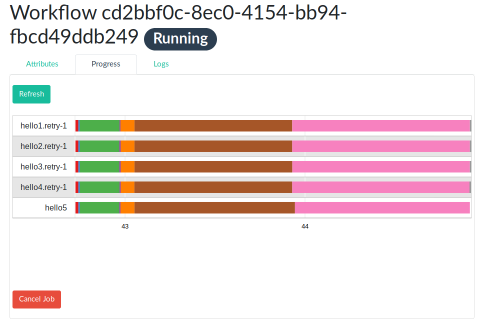 workflow progress screenshot