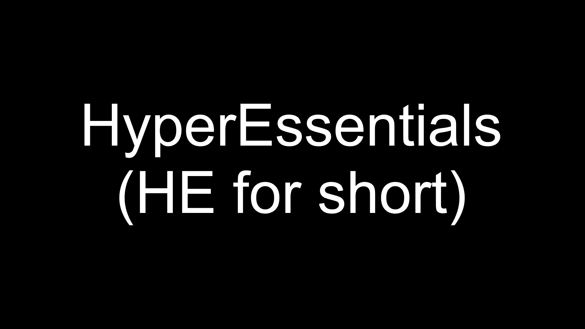 HyperEssentials Branding