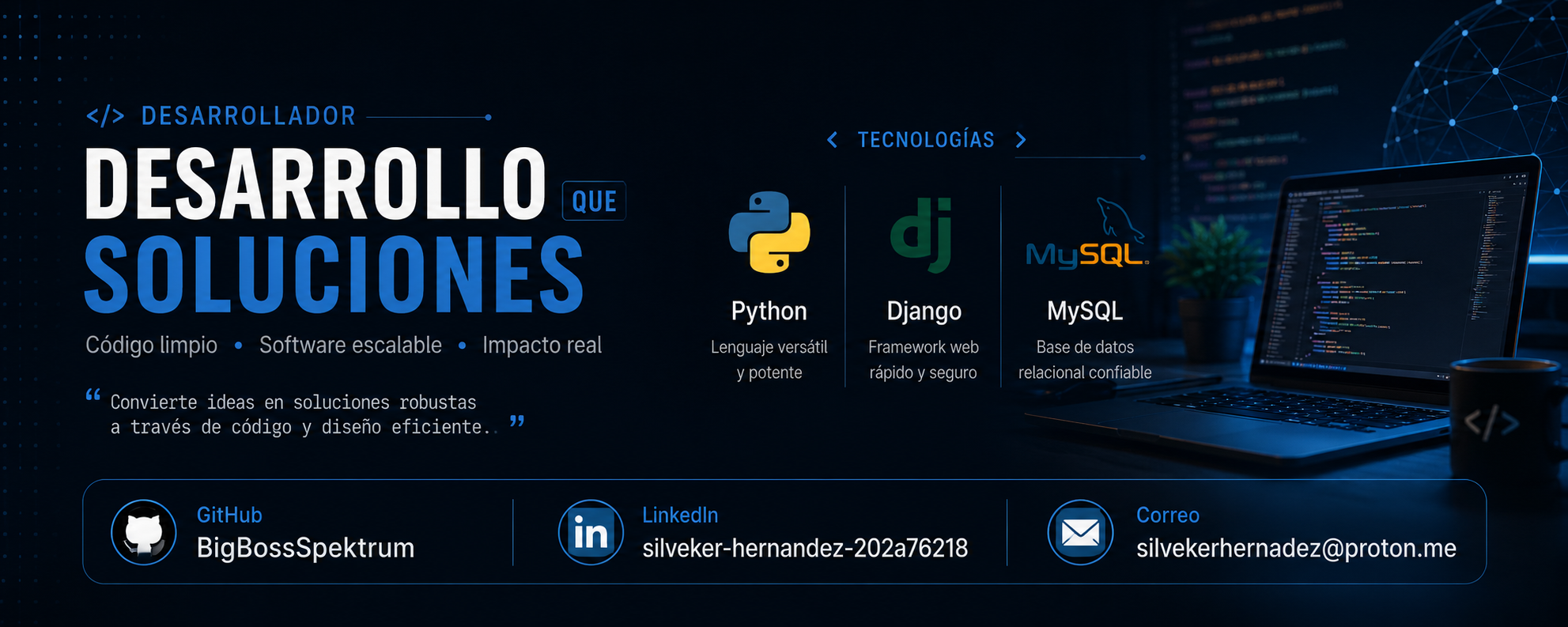 Silveker Hernández — Desarrollador Full Stack