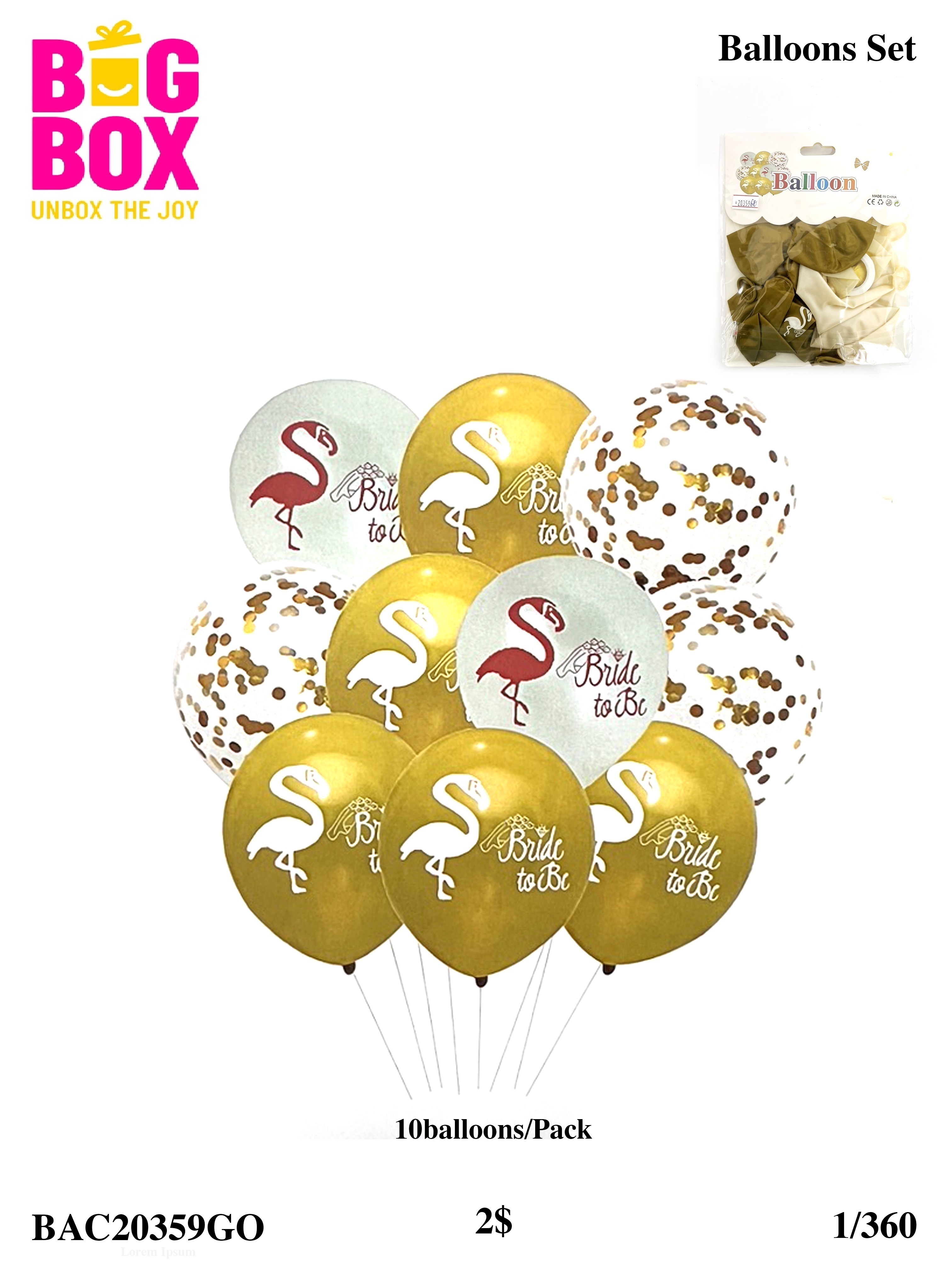 Balloons BAC20359GO