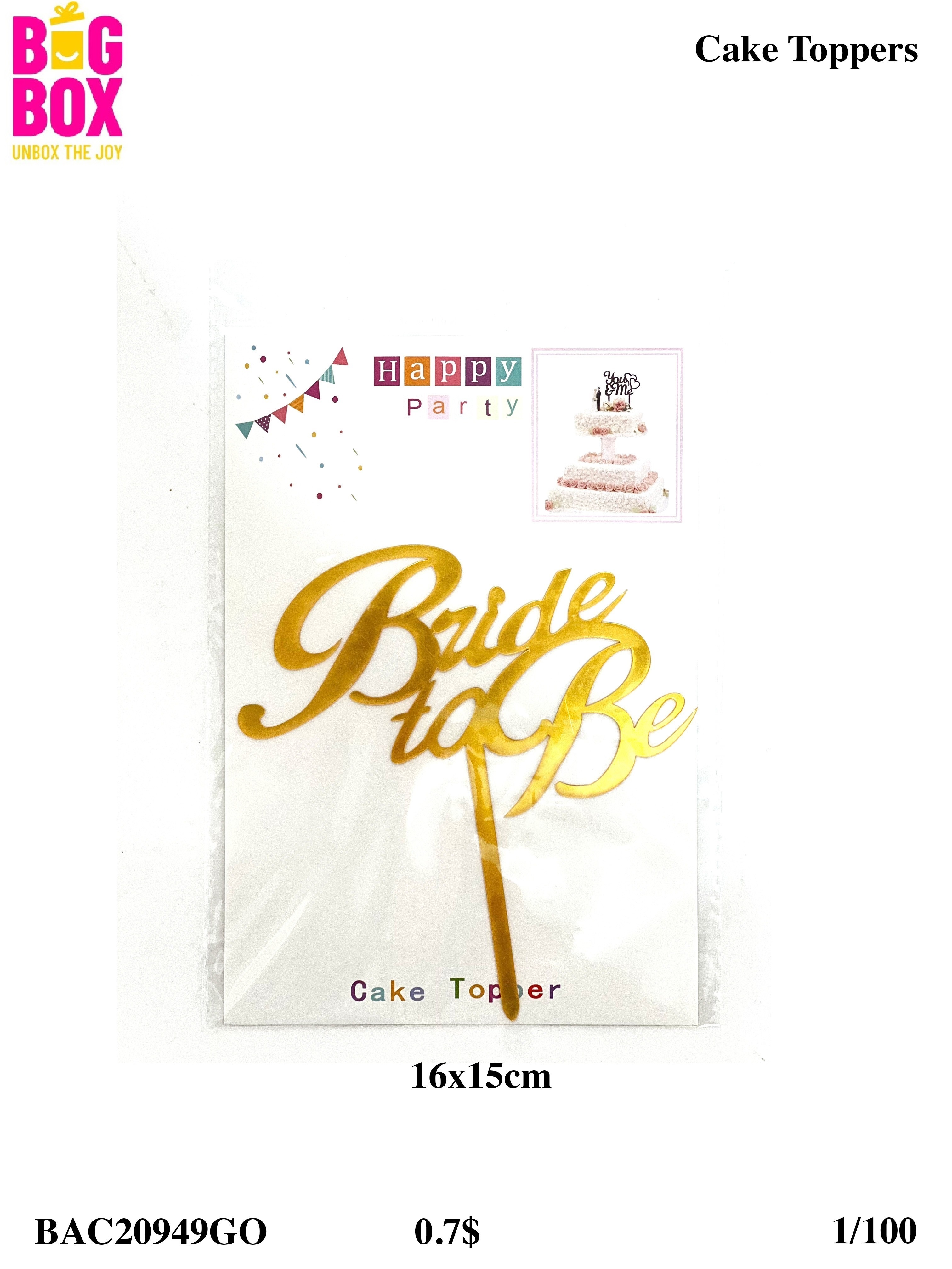Cake Toppers BAC20949GO