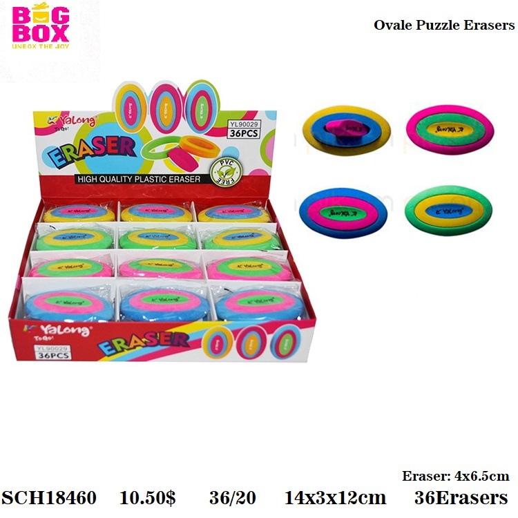 Erasers + Sharpener SCH18460
