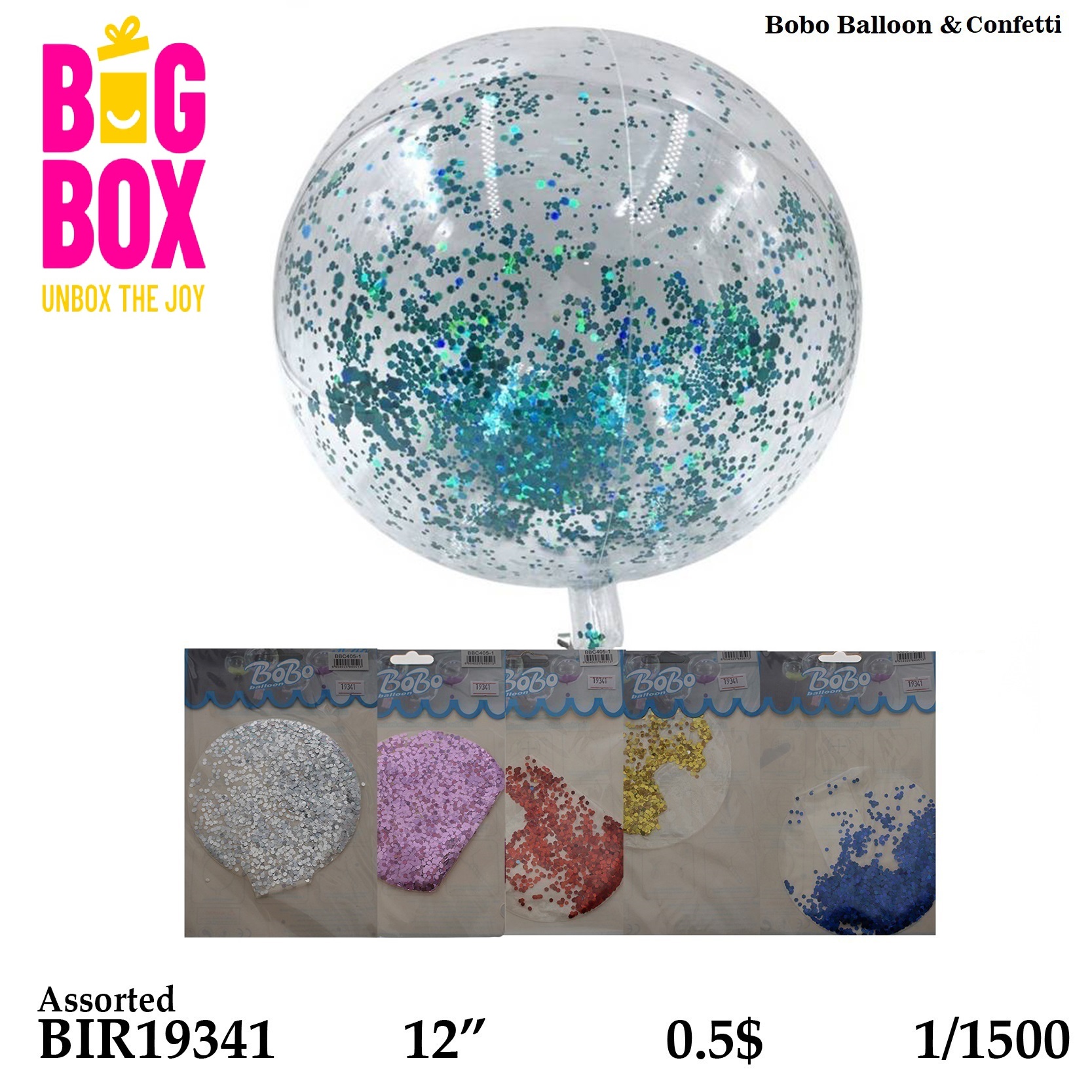 Balloons , Sticks & Inflators BIR19341