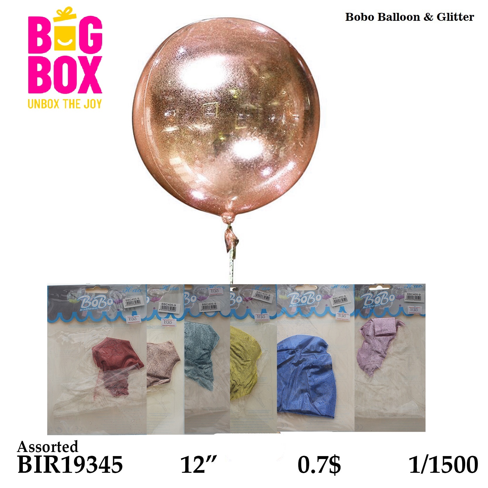 Balloons , Sticks & Inflators BIR19345