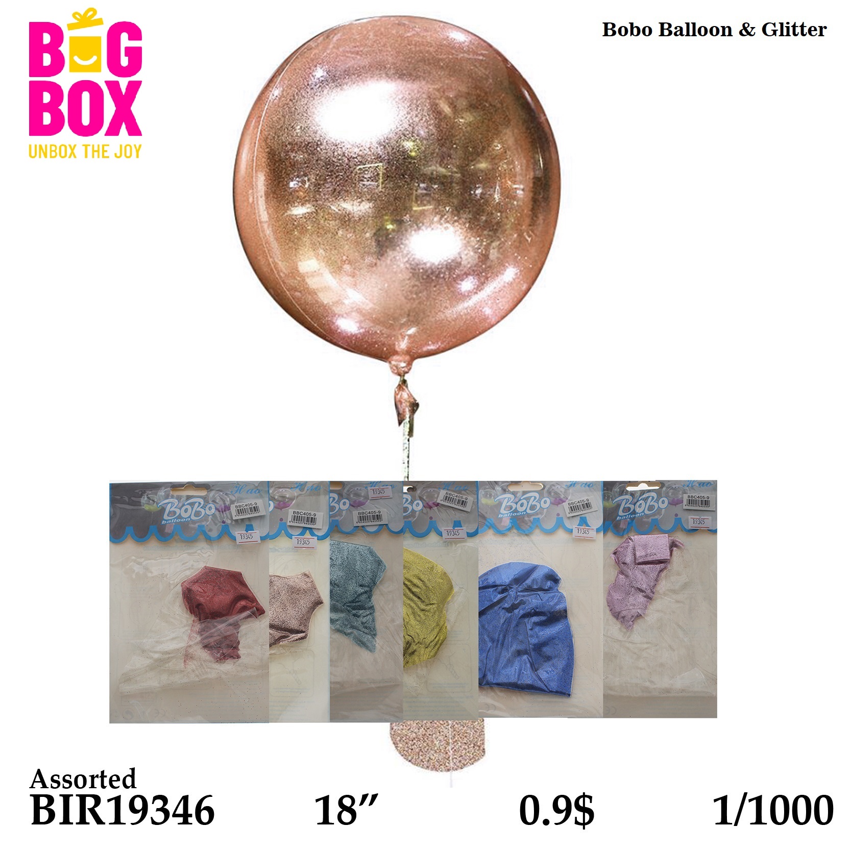 Balloons , Sticks & Inflators BIR19346
