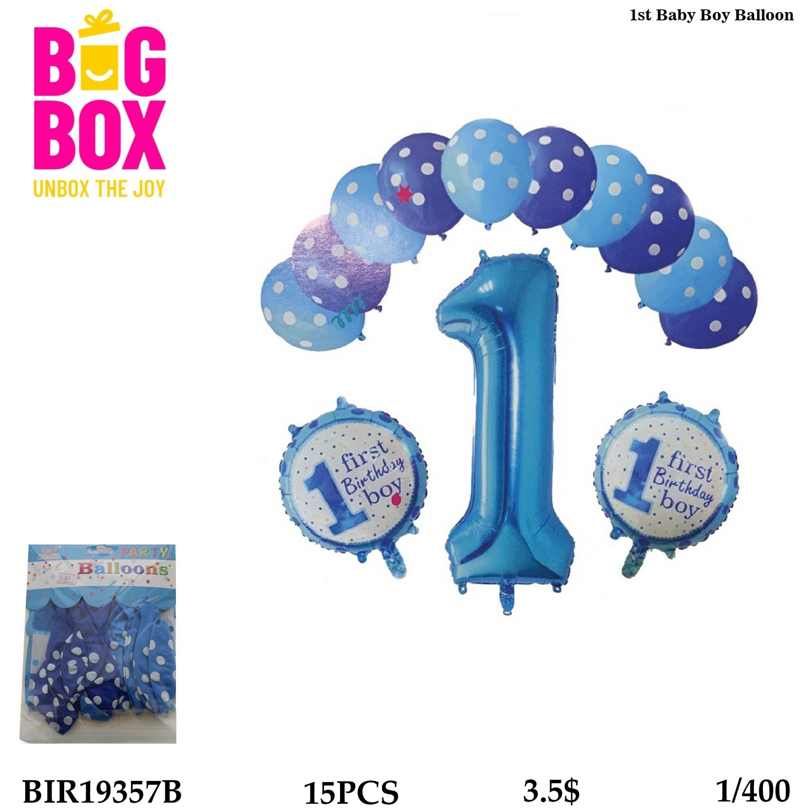 Balloons , Sticks & Inflators BIR19357B