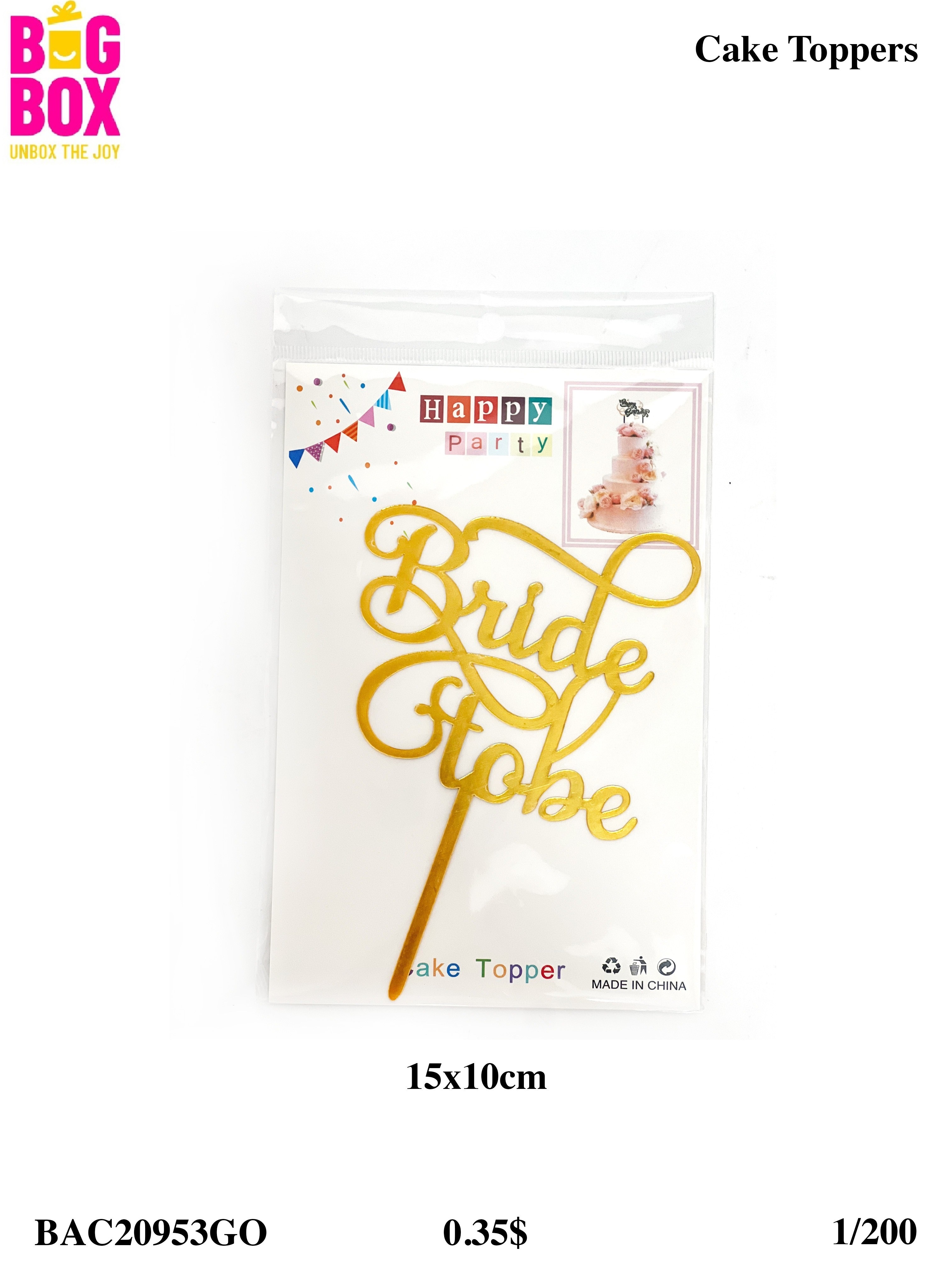 Cake Toppers & Cutters BAC20953GO