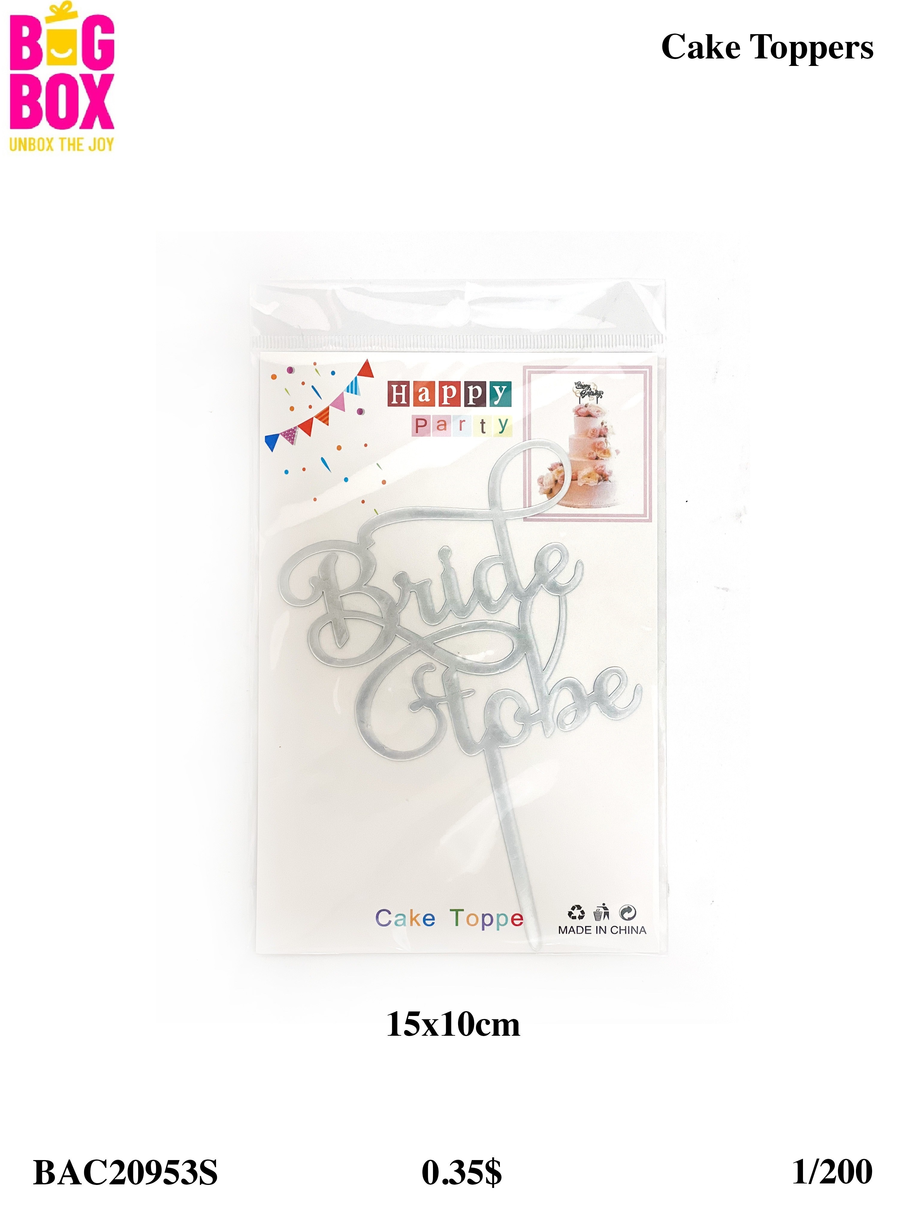 Cake Toppers & Cutters BAC20953S